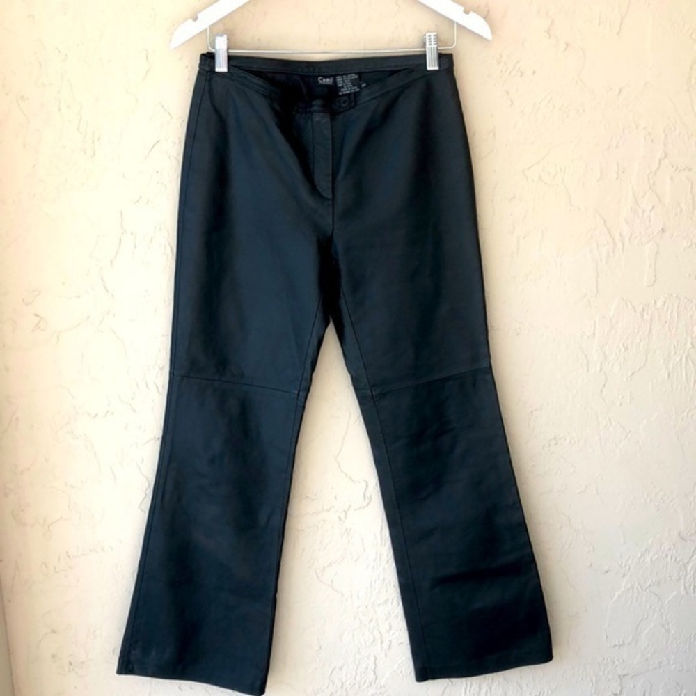 Cami international all leather black pants 4 P black style # 35272